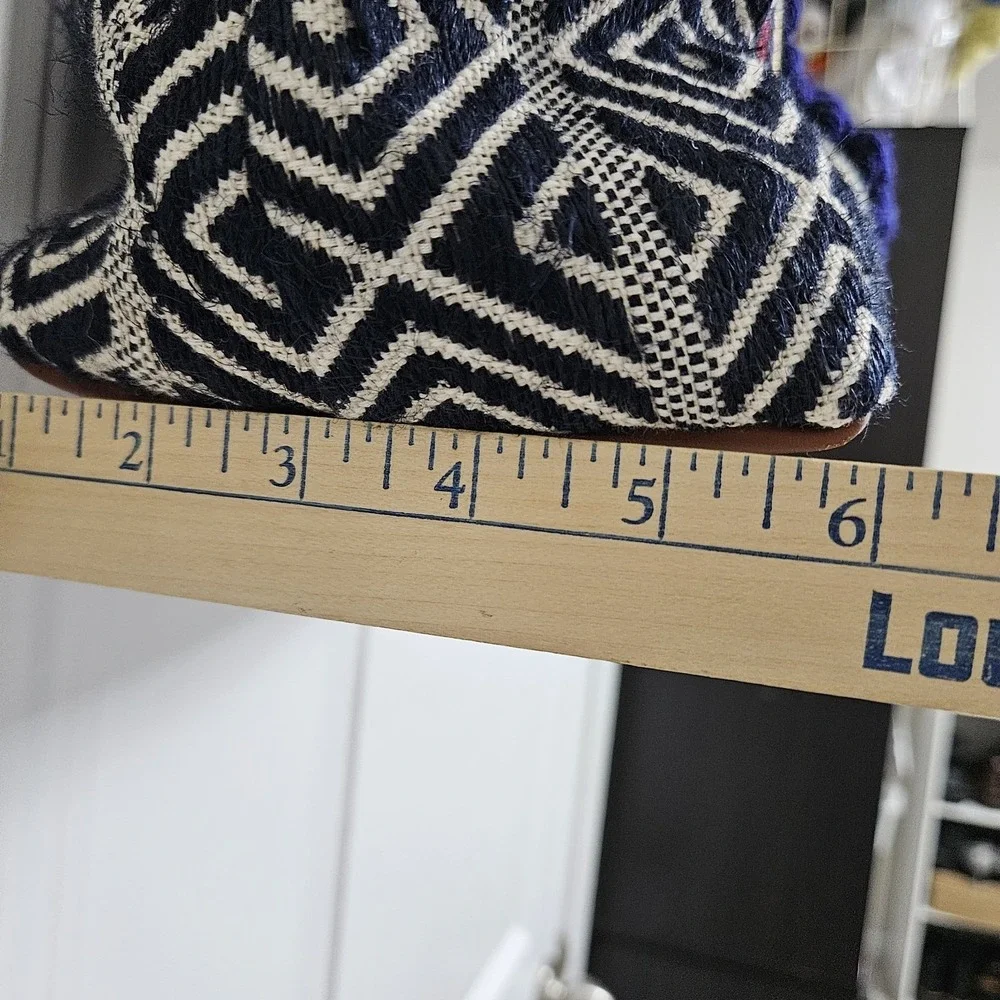 Boho Monday Collection Multi-Color Knit Cotton Leather Medium Tote‎ Shoulder Bag - Picture 7 of 7